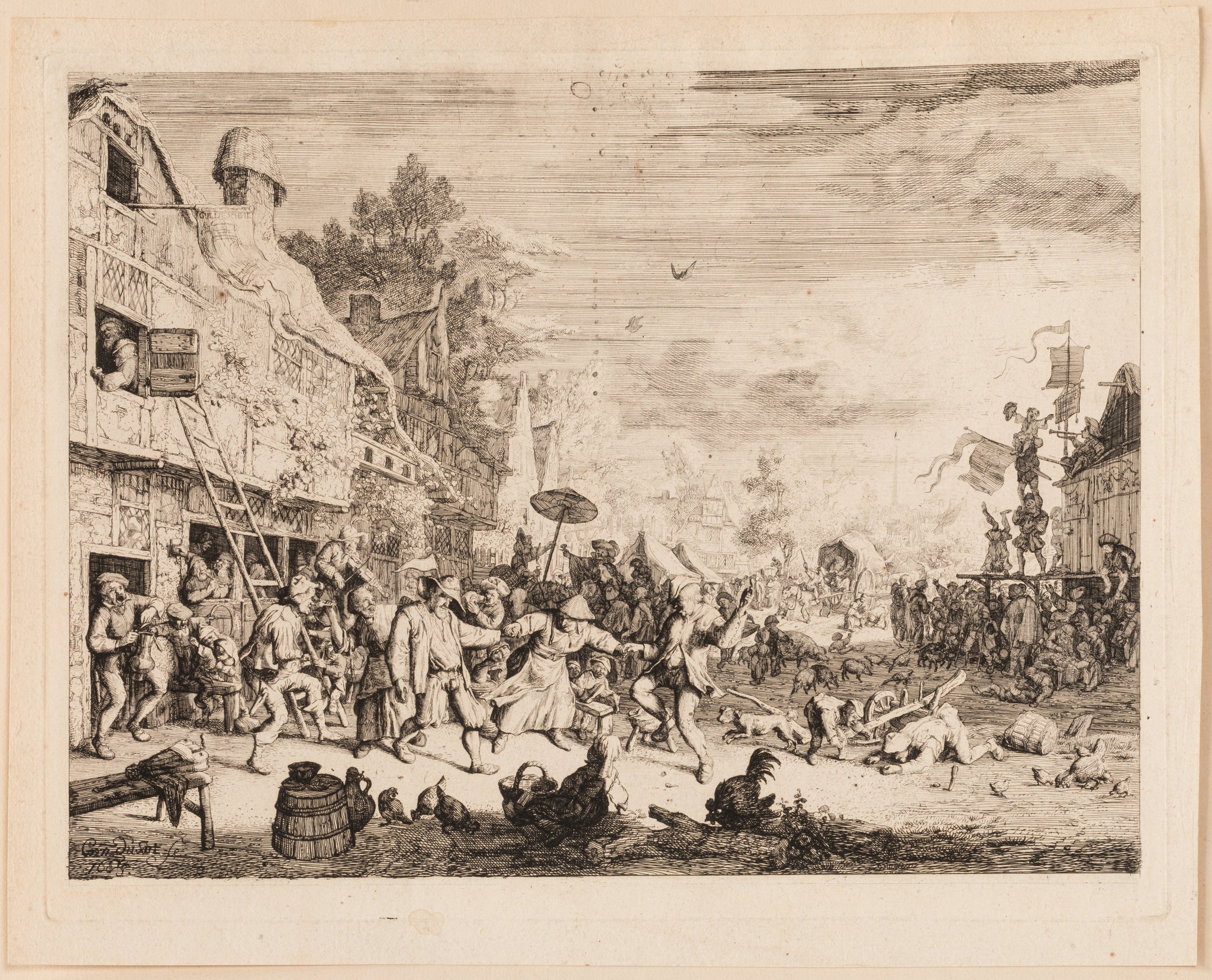 La grande fête du village. 1685.