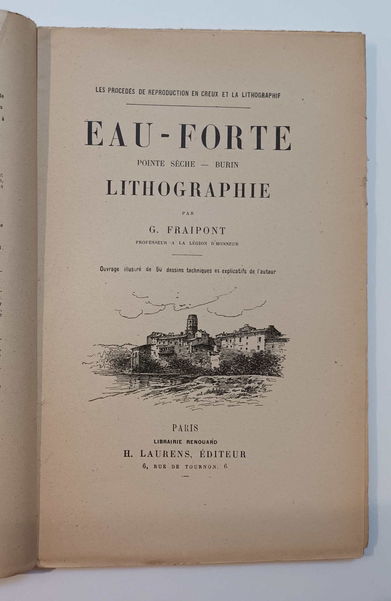 EAU-FORTE, pointe sèche - burin, LITHOGRAPHIE.