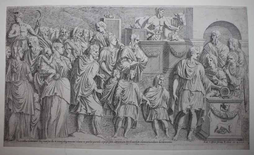 L'Empereur Marc Antoine offrant un sacrifice.