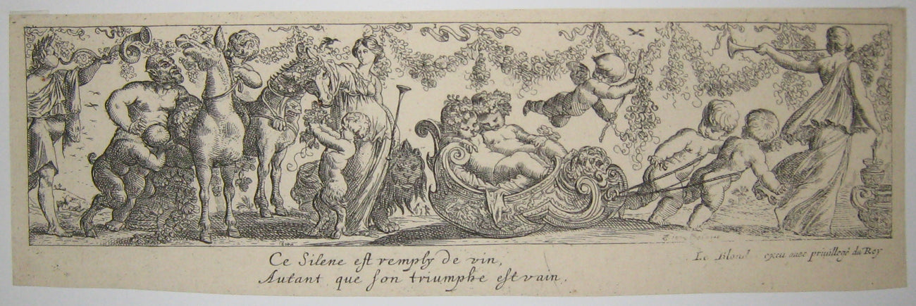 Ce Silène est remply de vin, Autant que son triumphe est vain.