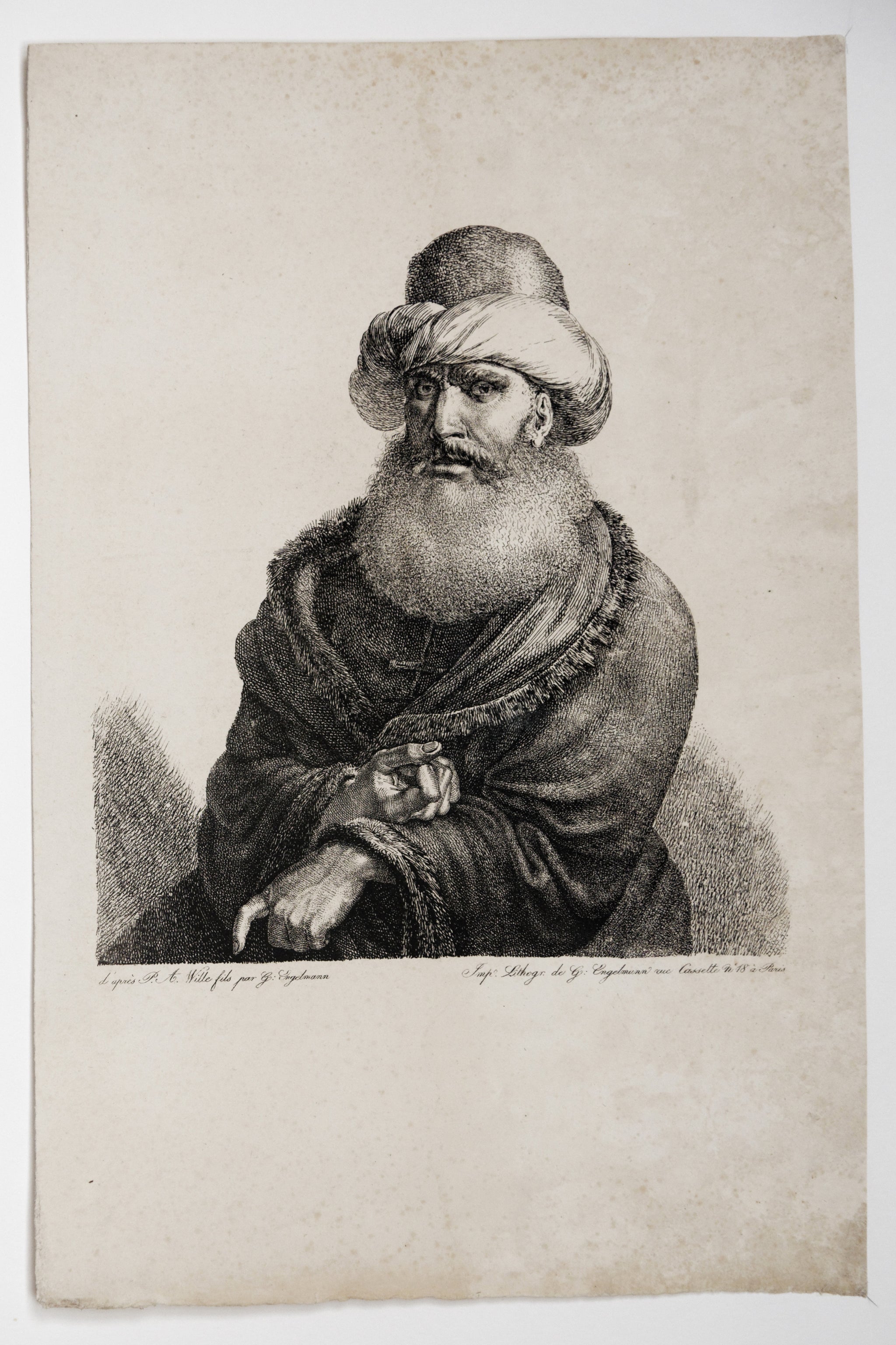 Oriental coiffé d’un turban.