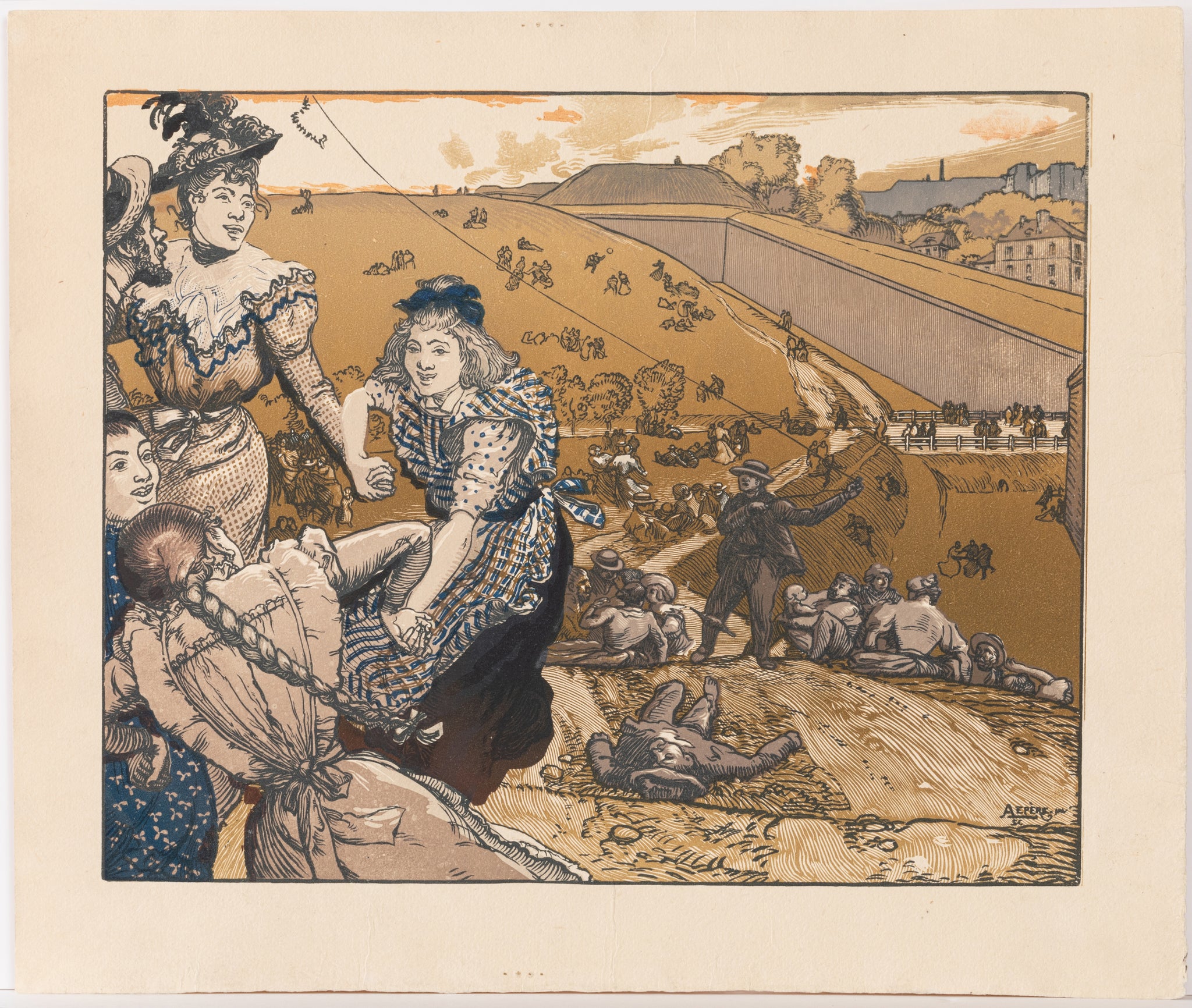Dimanche aux fortifs. 1898.