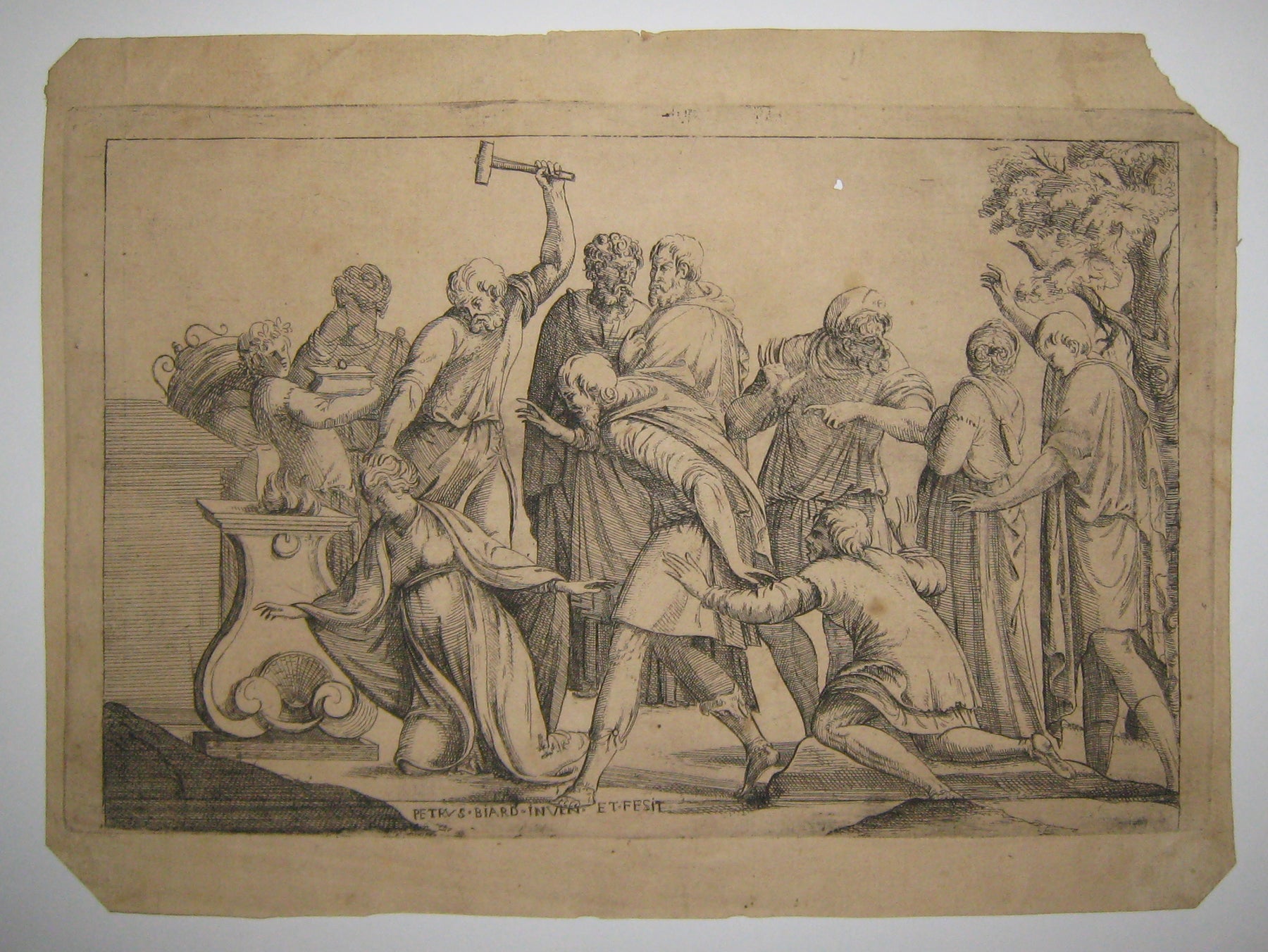 Le sacrifice d'Iphigénie.