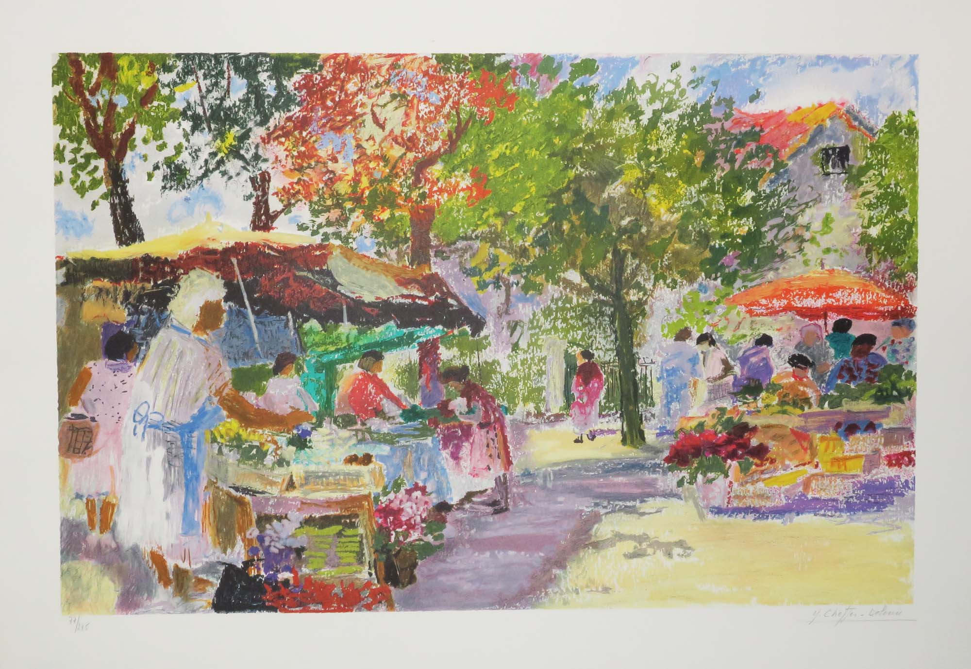 Marché place des Carmes.