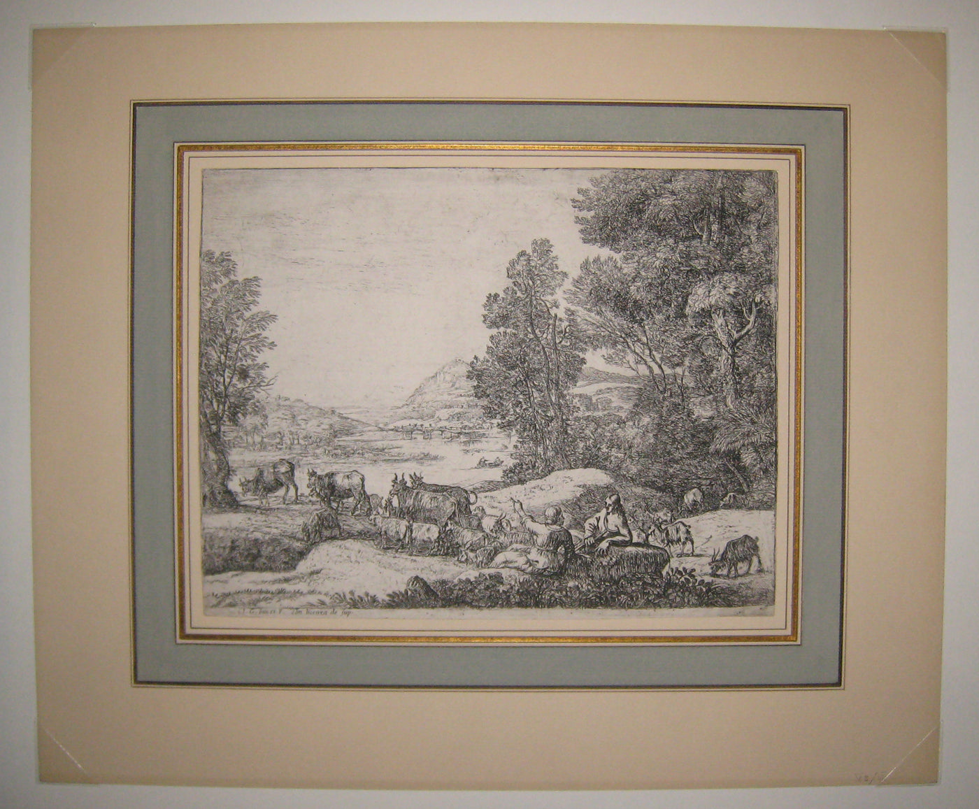 Berger et Bergère conversant.