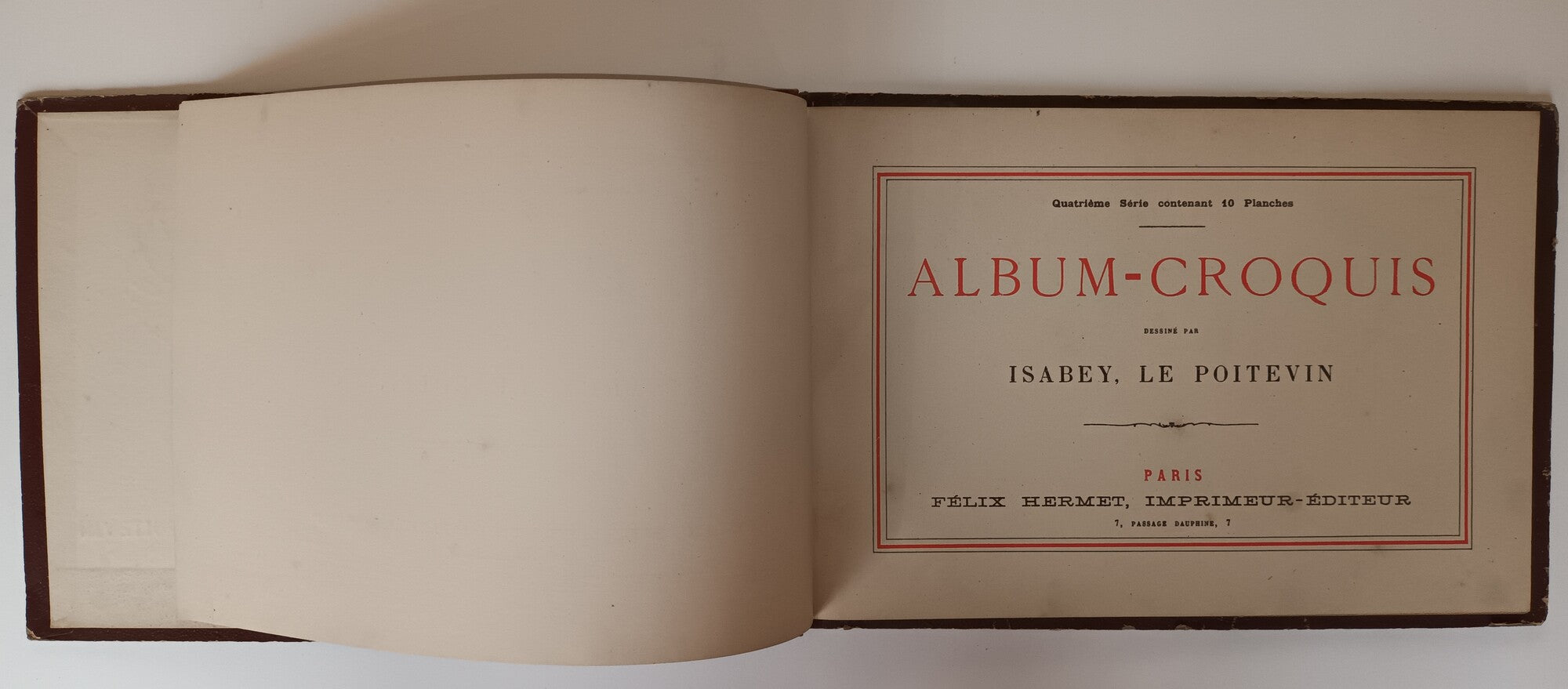 Album croquis dessiné par Isabey, Le Poitevin