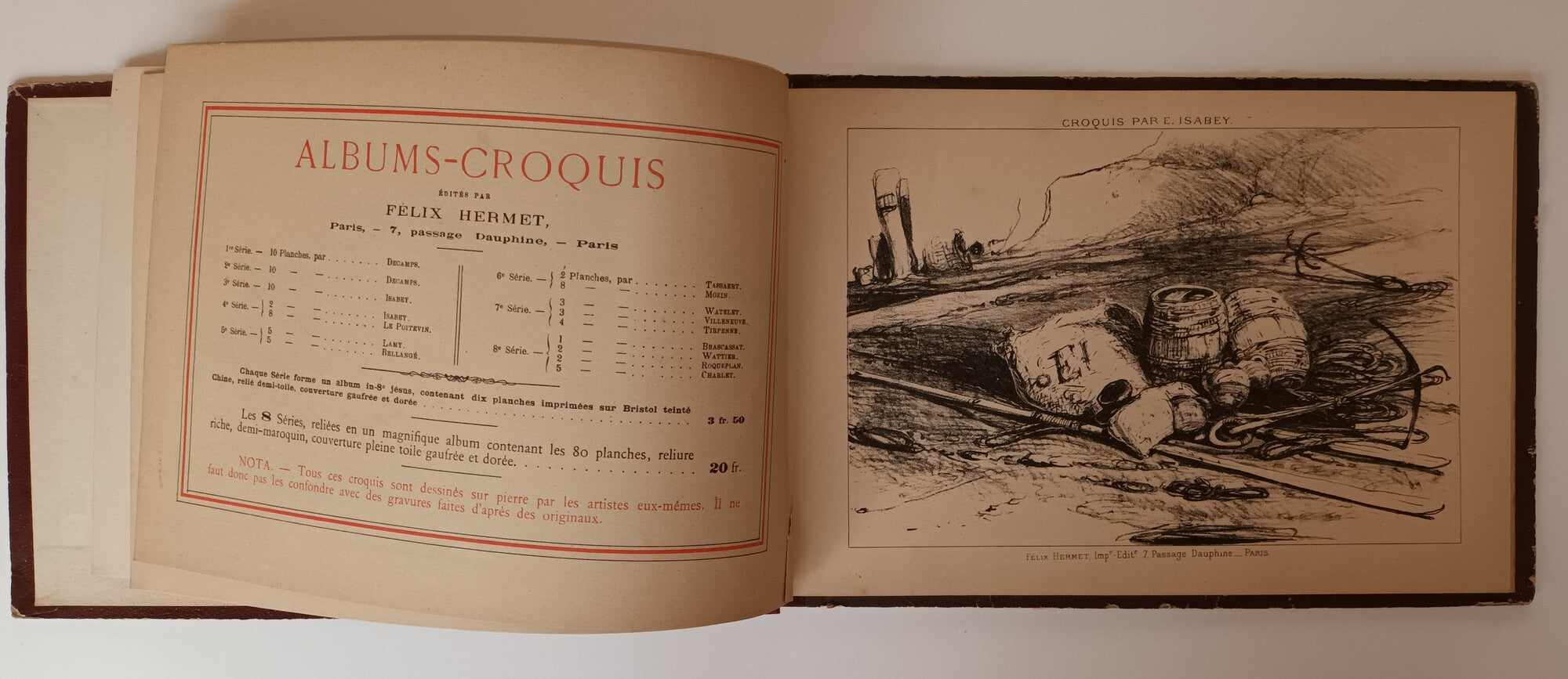Album croquis dessiné par Isabey, Le Poitevin