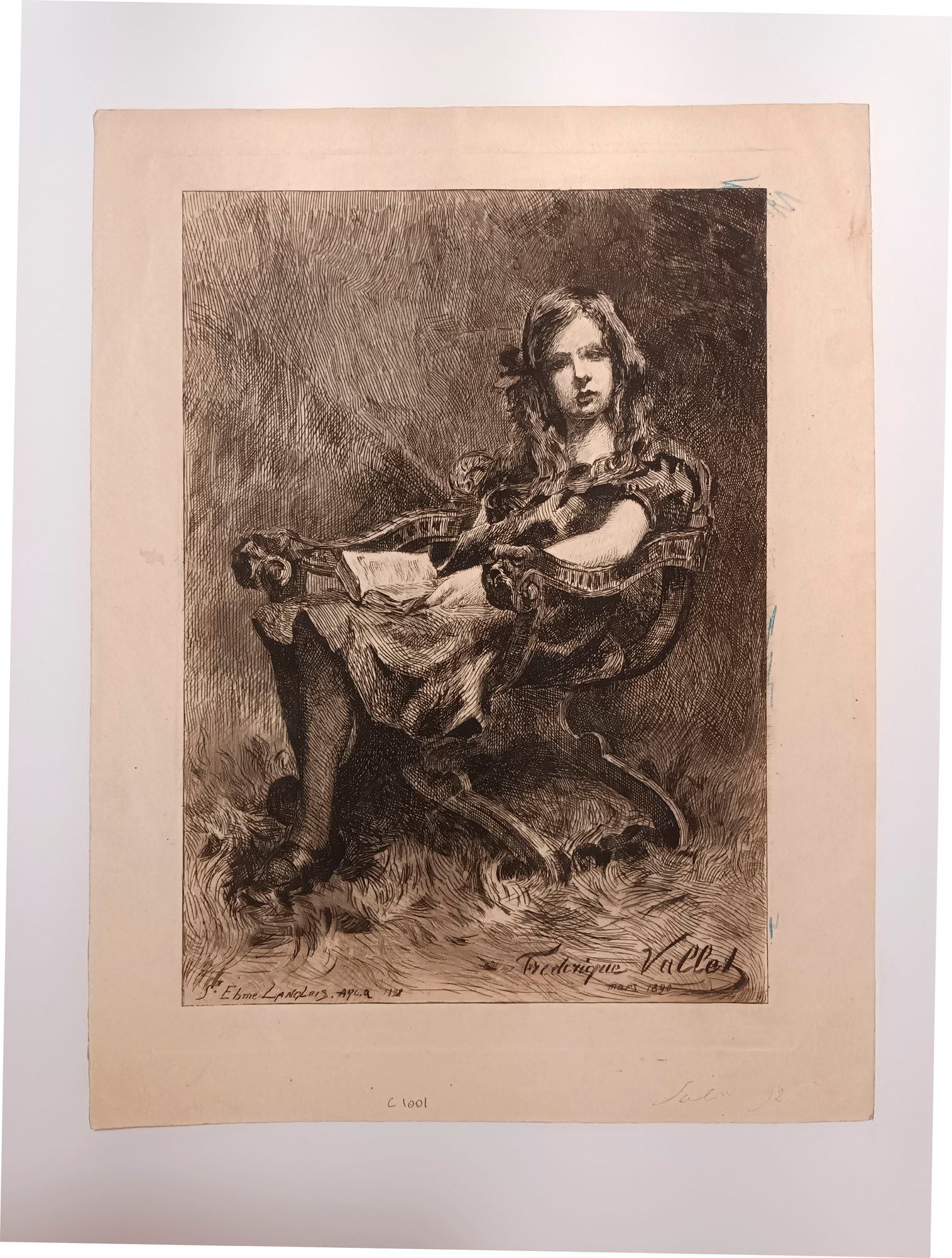 Portrait de « ma petite amie Othilde Langlois ». 1890.