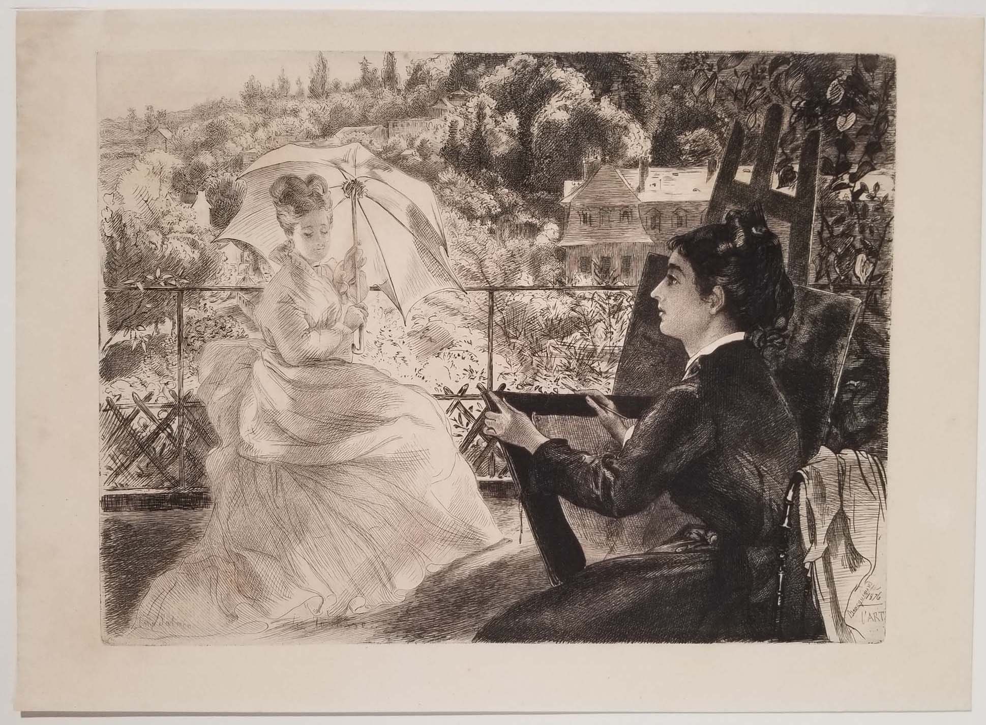 La Terrasse de la Villa Brancas. 1876.