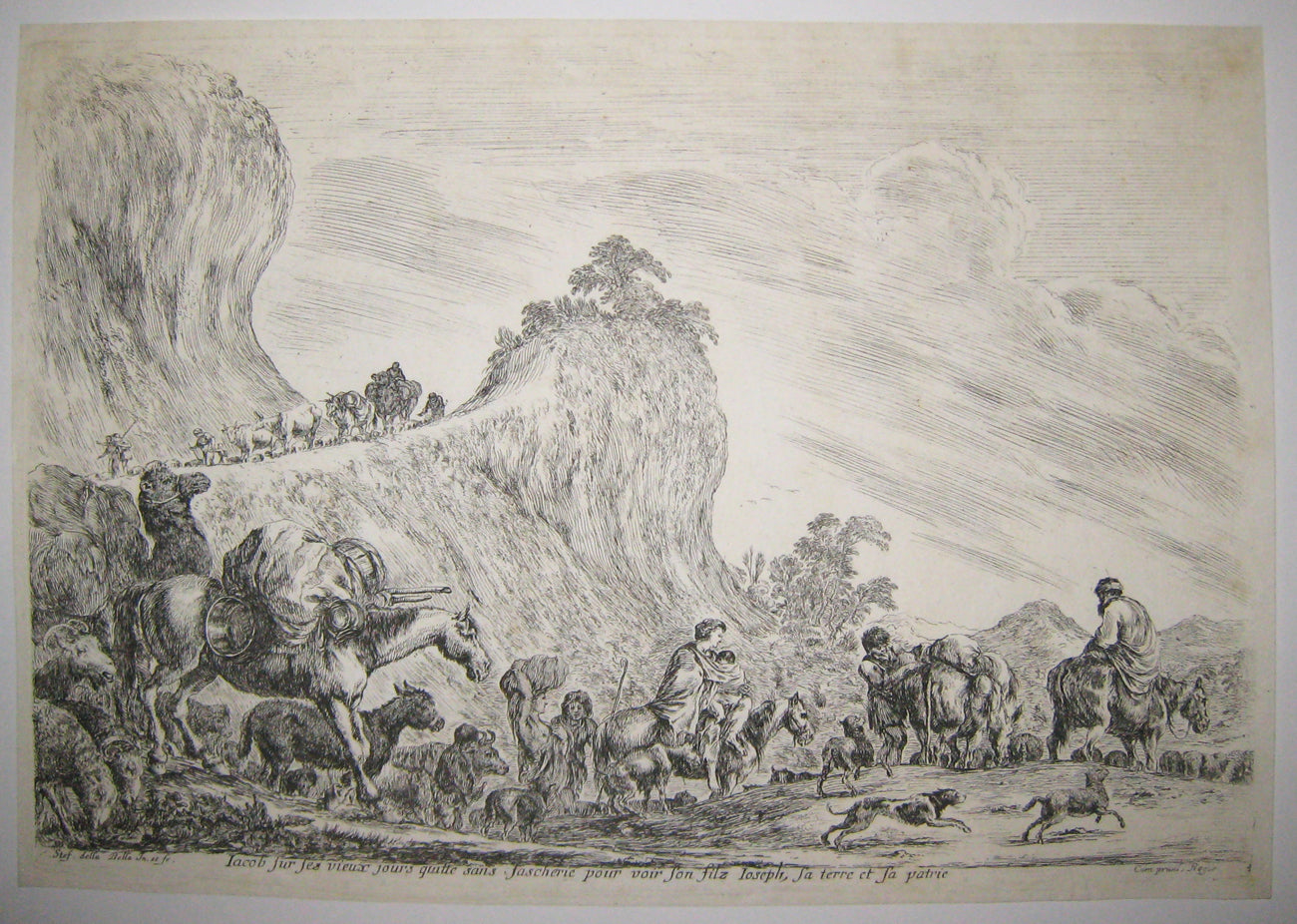 Jacob sur ses vieux jours quitte sans fascherie pour voir son fils Joseph, sa Terre et sa patrie. Le voyage de Jacob en Egypte.