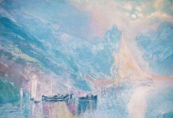 Barques sur le lac.