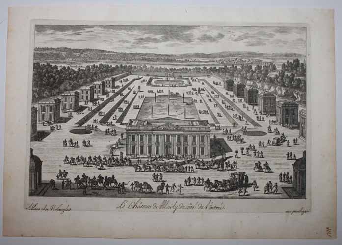 Le Château de Marly du côté de l'Entrée.