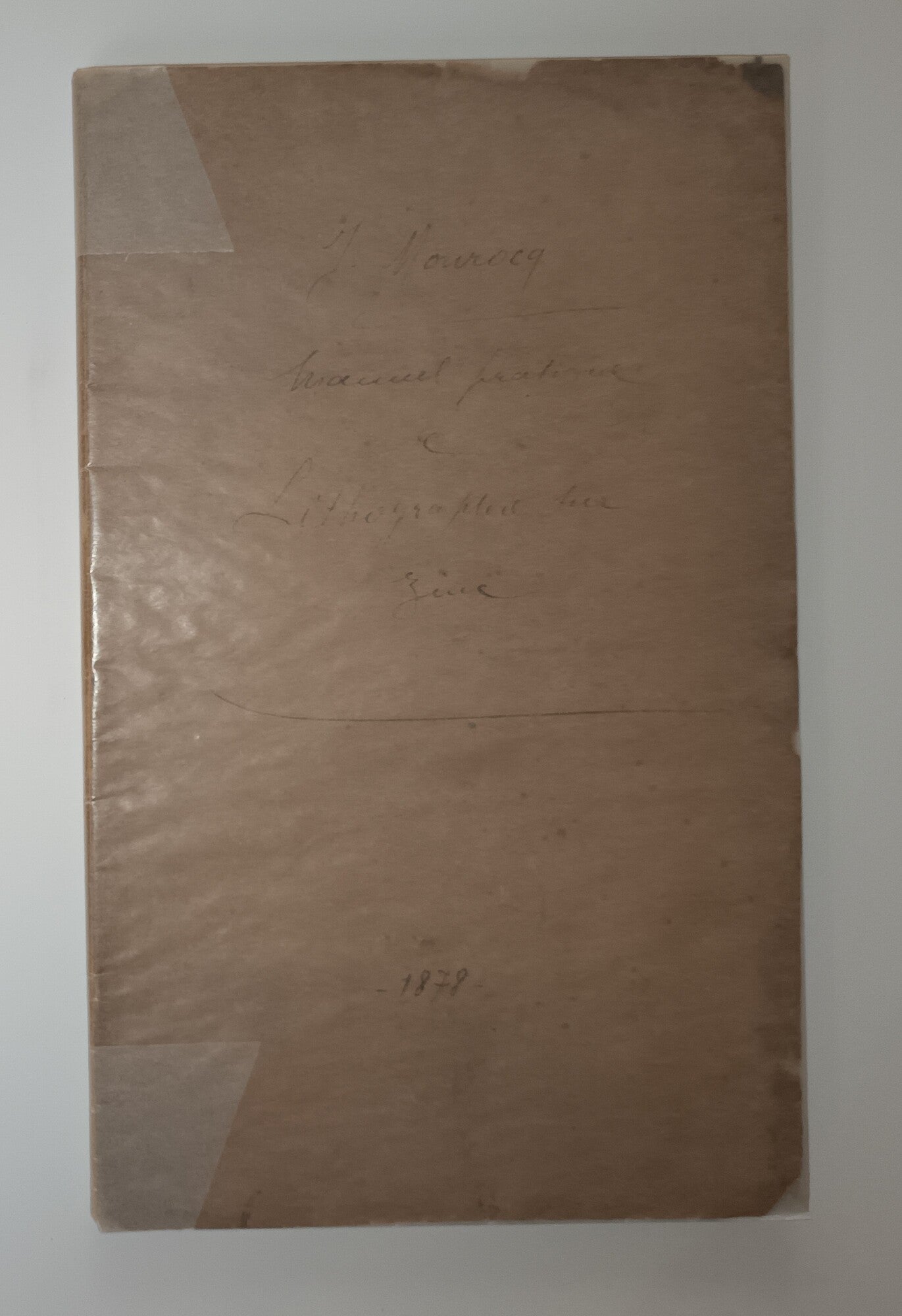 Manuel pratique de lithographie sur zinc.1878.