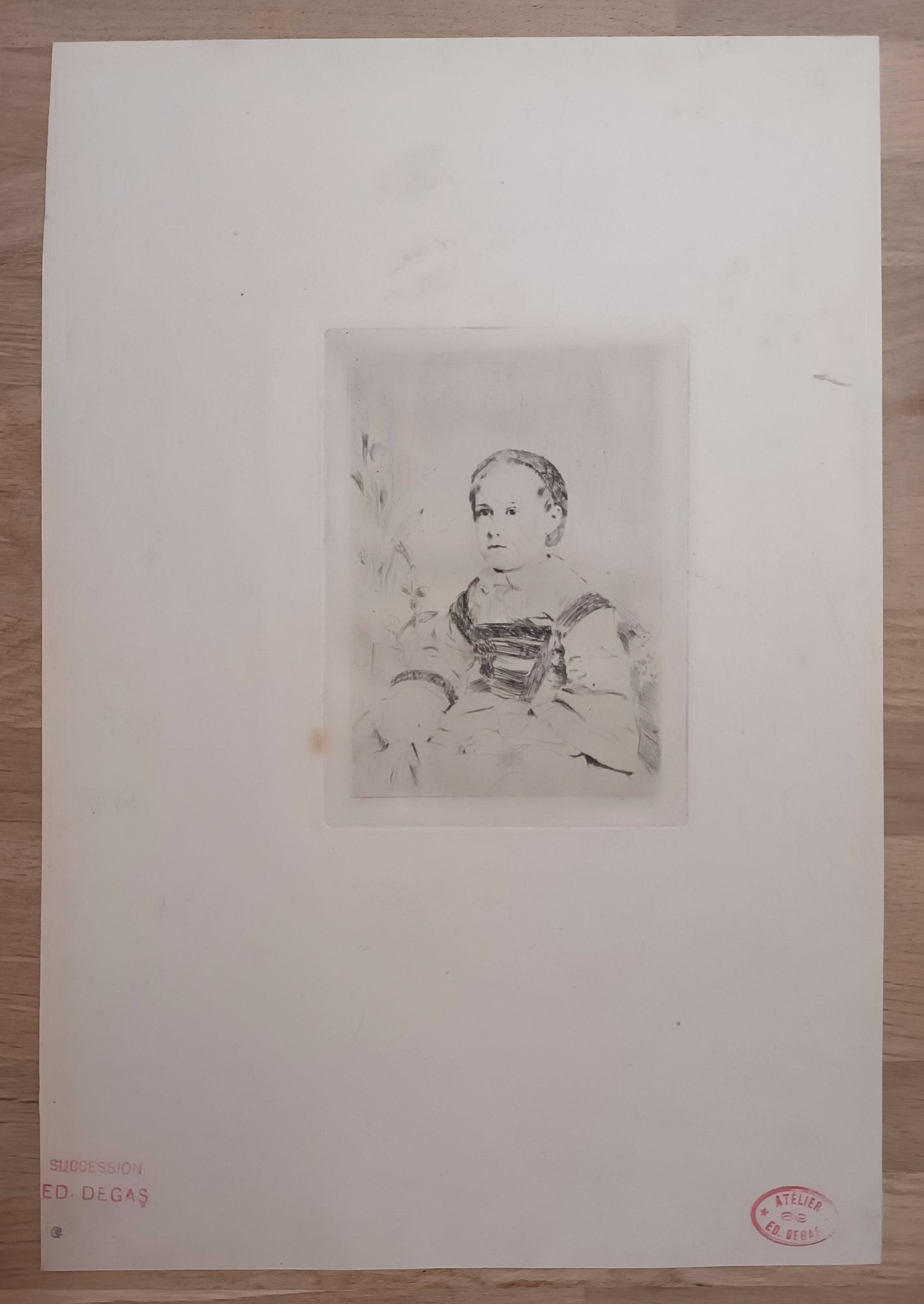 Mademoiselle Nathalie Wolkonska, 1ère planche. Vers 1860-1861.