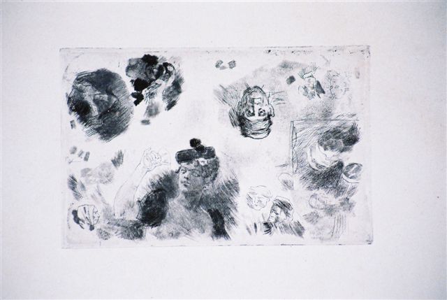 Planche de la buveuse ou vin d'Espagne.