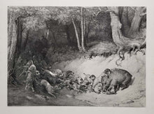 Charger l'image dans la galerie, L'Hallali du sanglier.