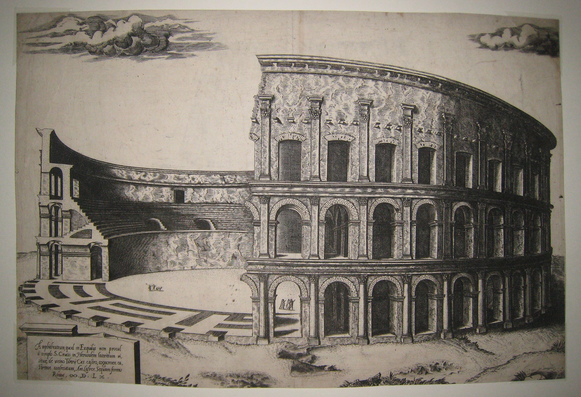 L'Amphithéâtre Castrense à Rome.