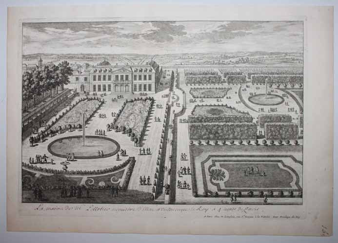 La maison de Mr Pelletier Ministre d'Etat à Villeneuve le Roy à 4 lieues de Paris.