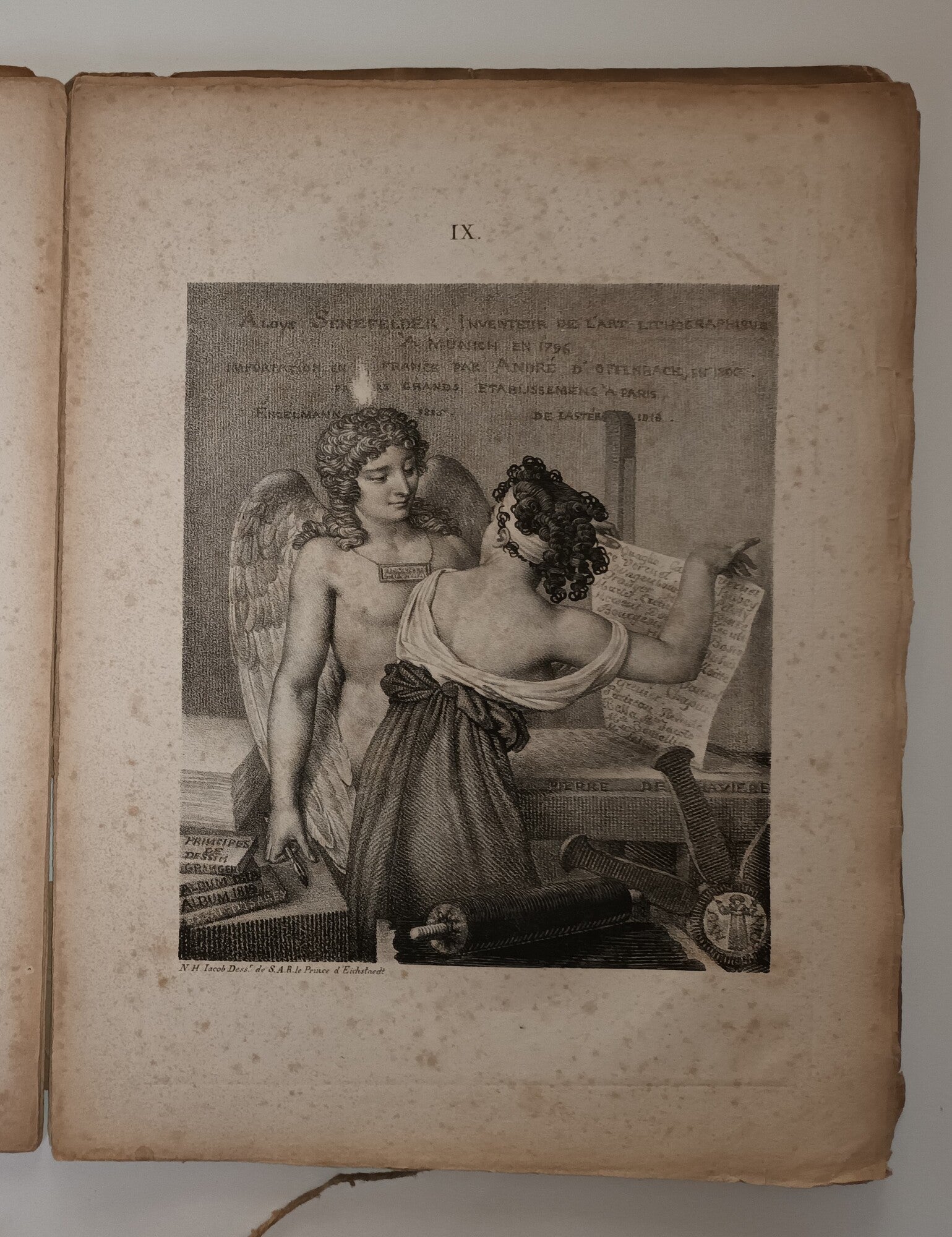 Collection de plusieurs essais en dessins et gravures, pour servir de Supplément à l'Instruction pratique de la lithographie.1819.