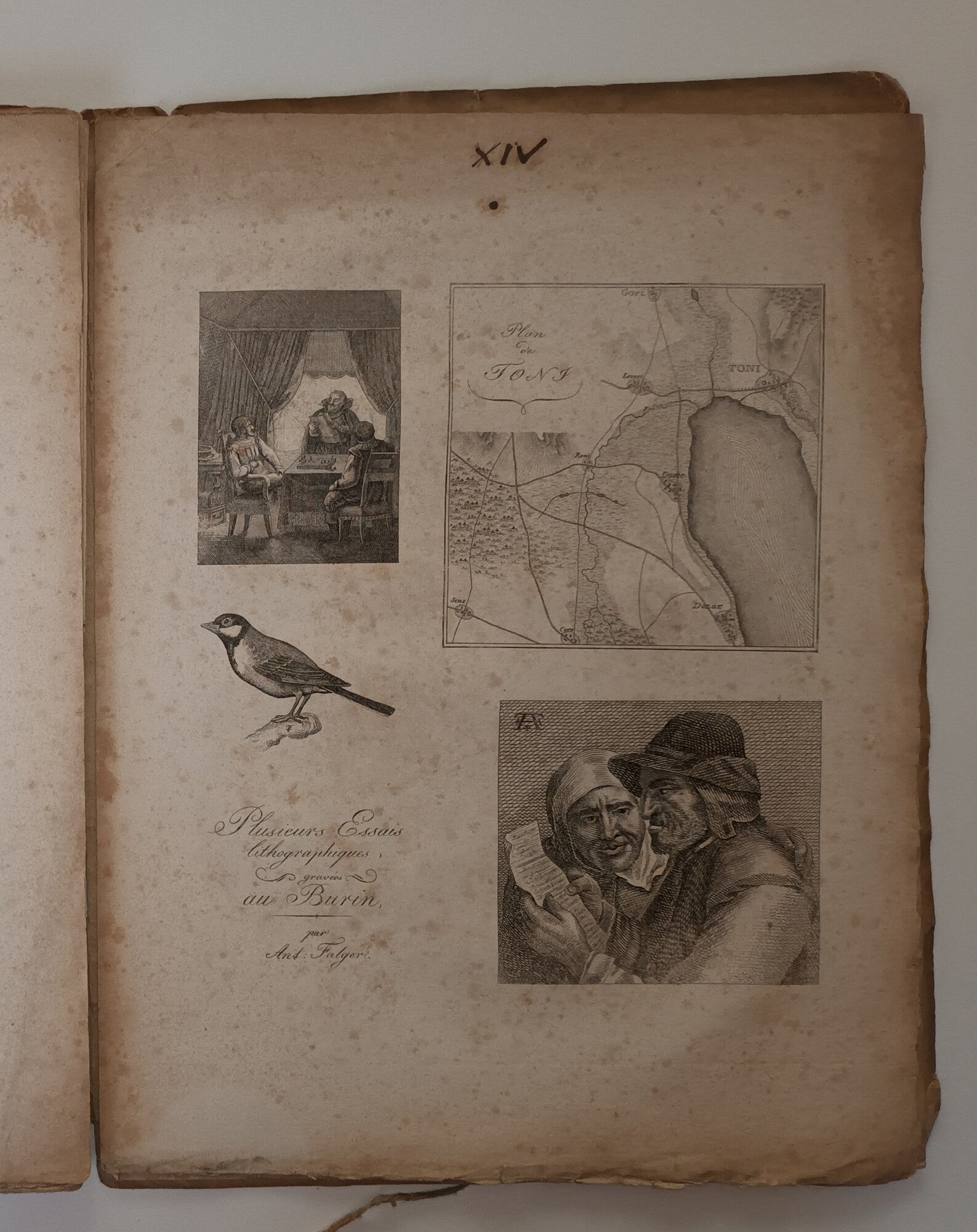 Collection de plusieurs essais en dessins et gravures, pour servir de Supplément à l'Instruction pratique de la lithographie.1819.