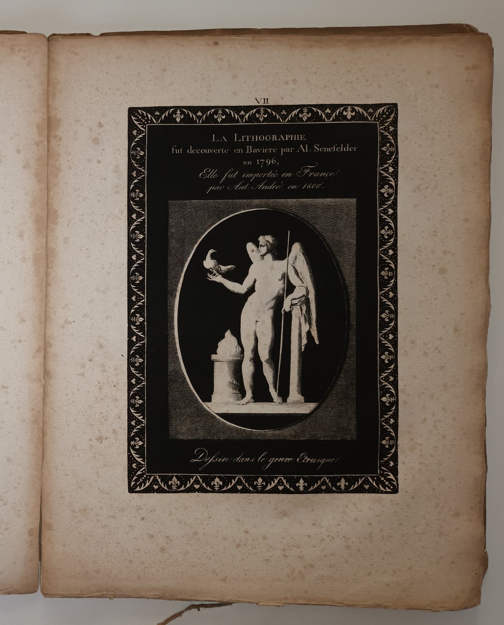 Collection de plusieurs essais en dessins et gravures, pour servir de Supplément à l'Instruction pratique de la lithographie.1819.