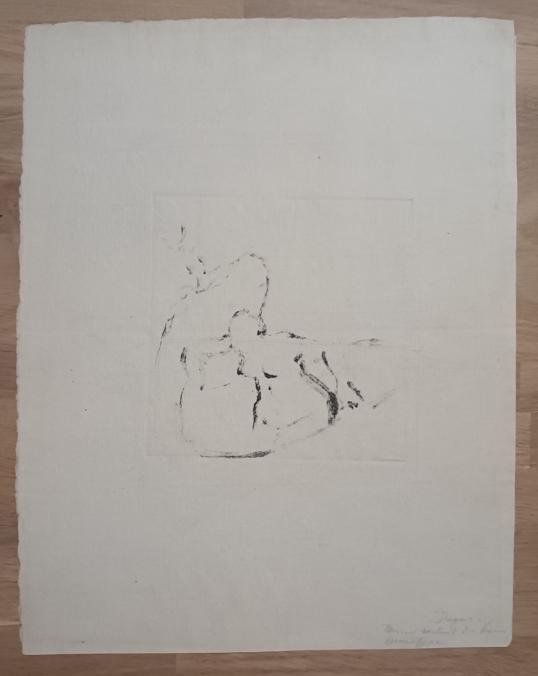 Femme sortant d’une baignoire. Vers 1883.