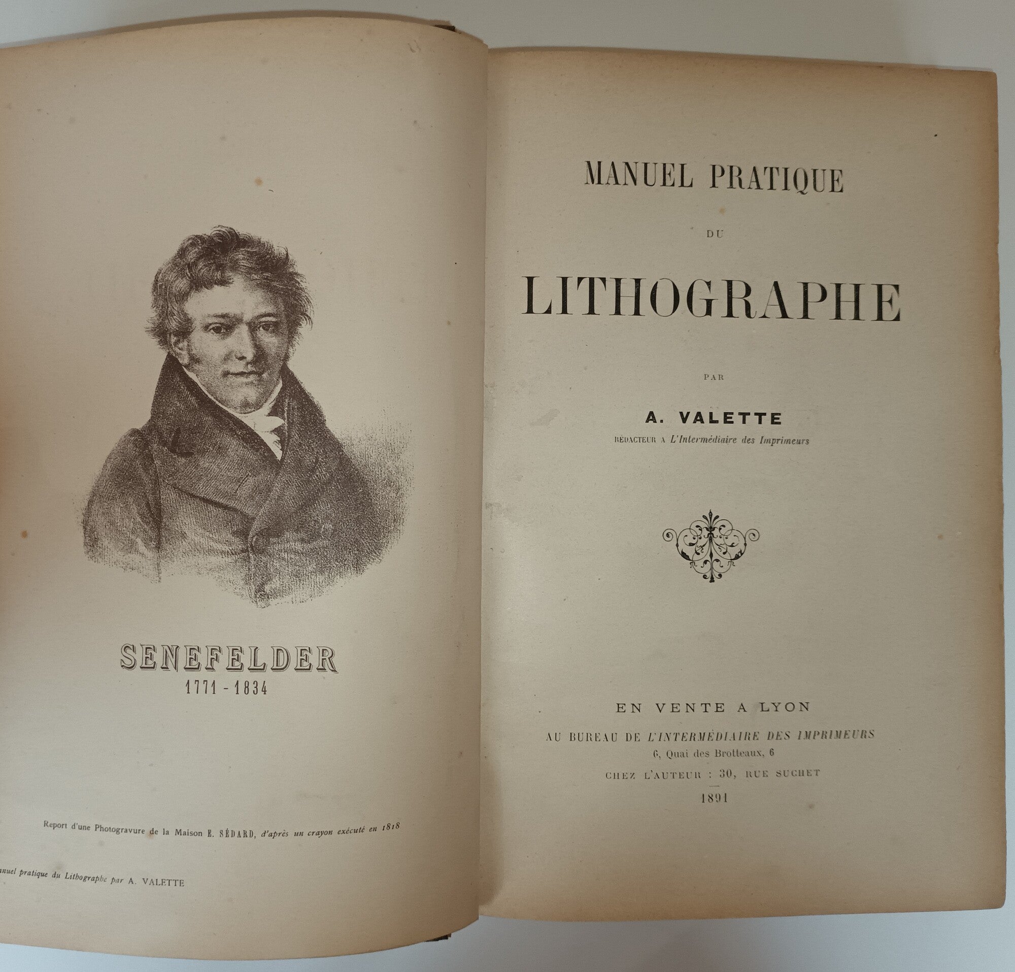 Manuel pratique du lithographe.1891.