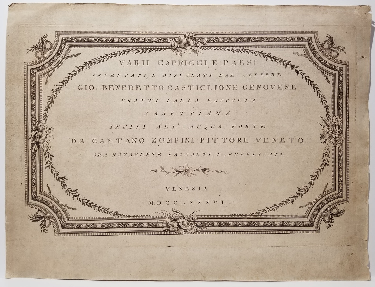 Varrii Capricci, e Paesi, 1786