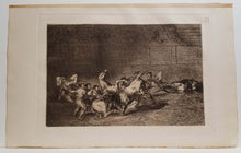 Charger l'image dans la galerie, La desgraciada muerte de Pepe Illo en la plaza de Madrid (La mort malchanceuse de Pepe Illo dans l'arène de Madrid). La Tauromachie.