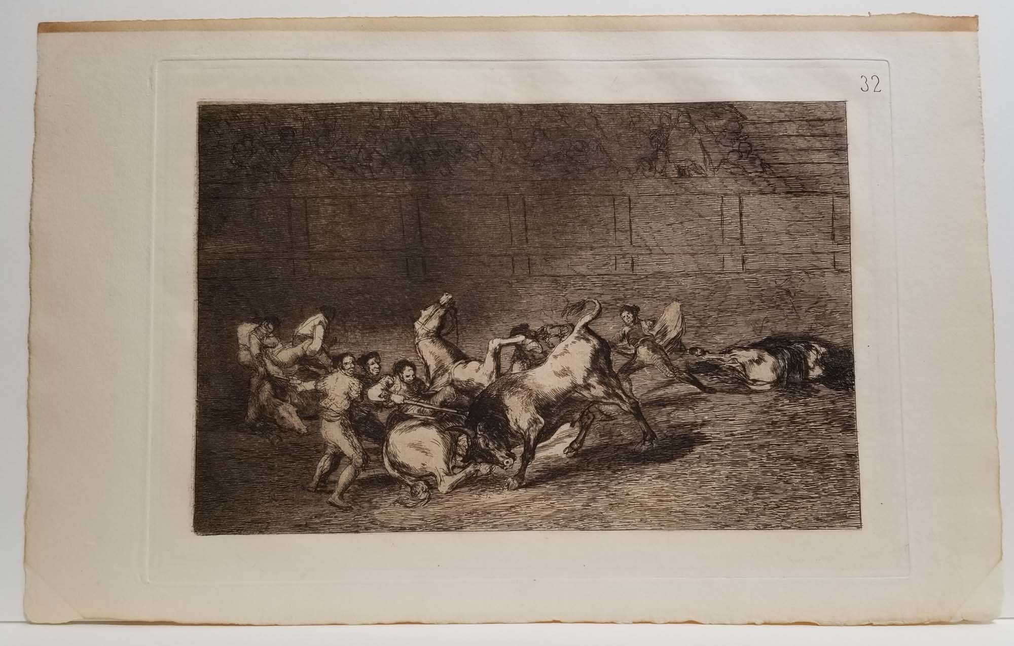 La desgraciada muerte de Pepe Illo en la plaza de Madrid (La mort malchanceuse de Pepe Illo dans l'arène de Madrid). La Tauromachie.