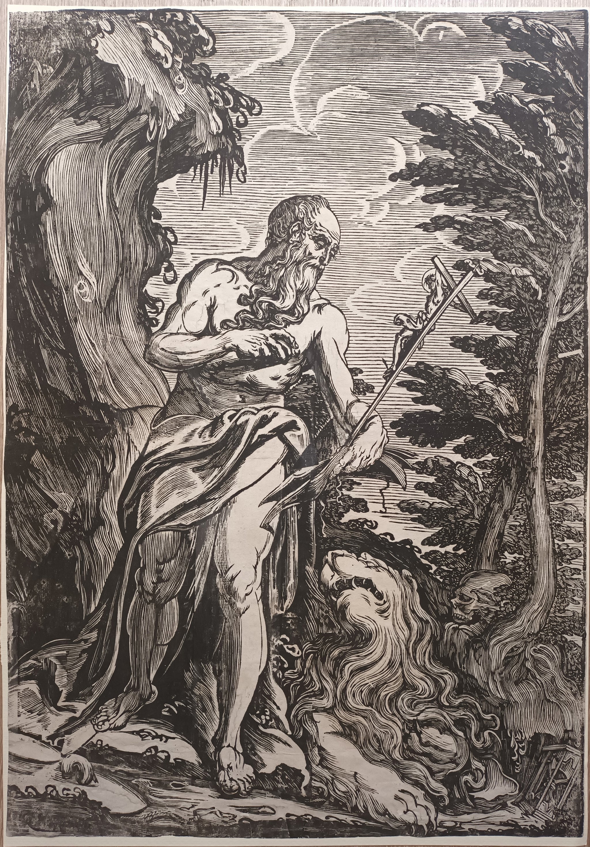 Saint Jérôme pénitent. Entre 1592 et 1607