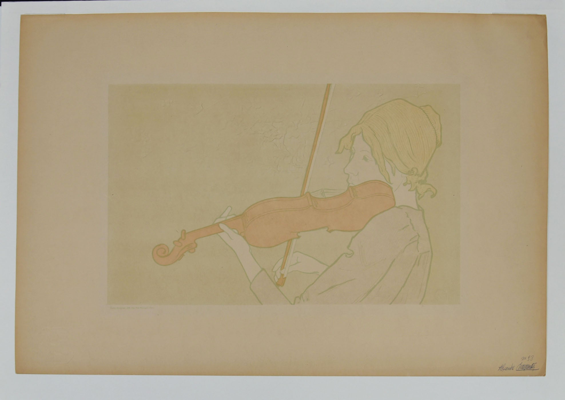 La fille au violon.