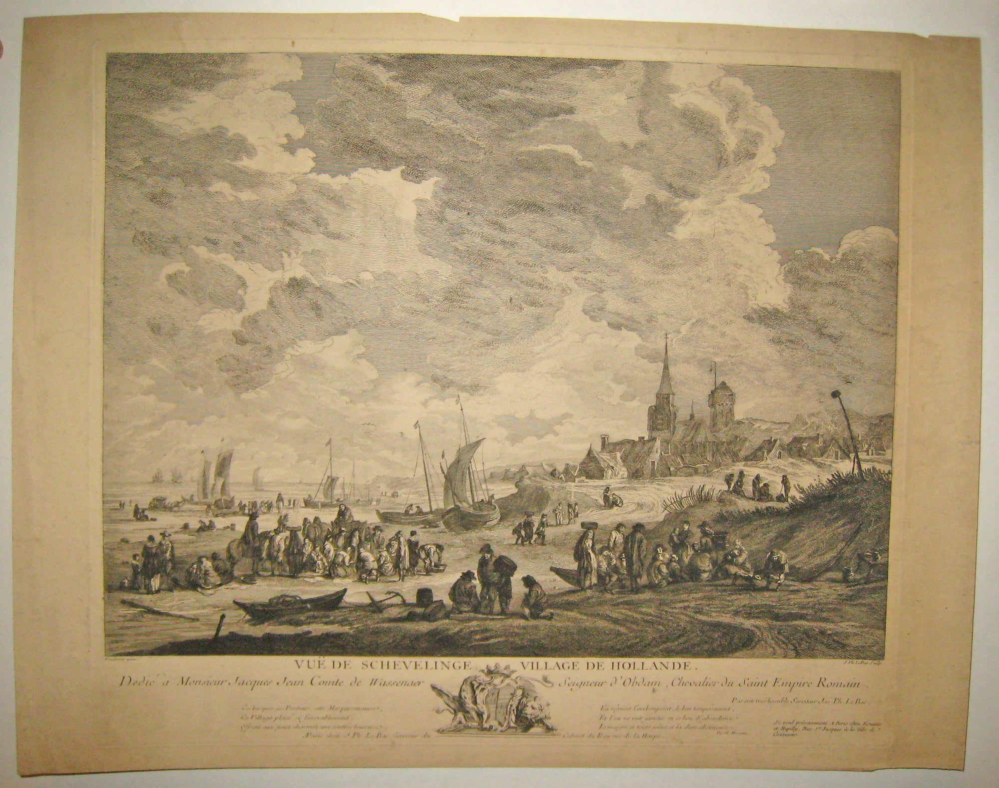 Vue de Schevelinge, Village de Hollande.