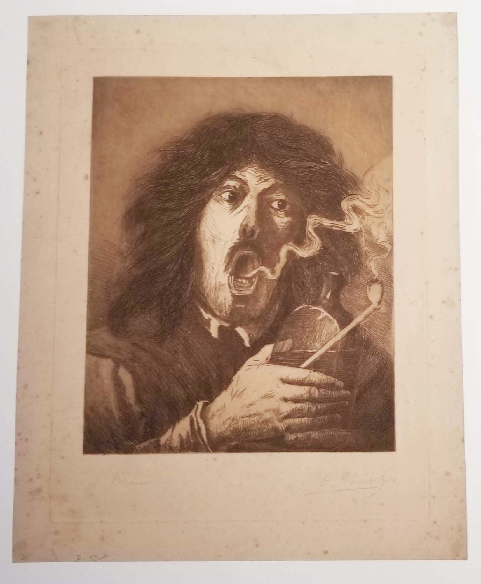 Le Fumeur. Avant 1880.