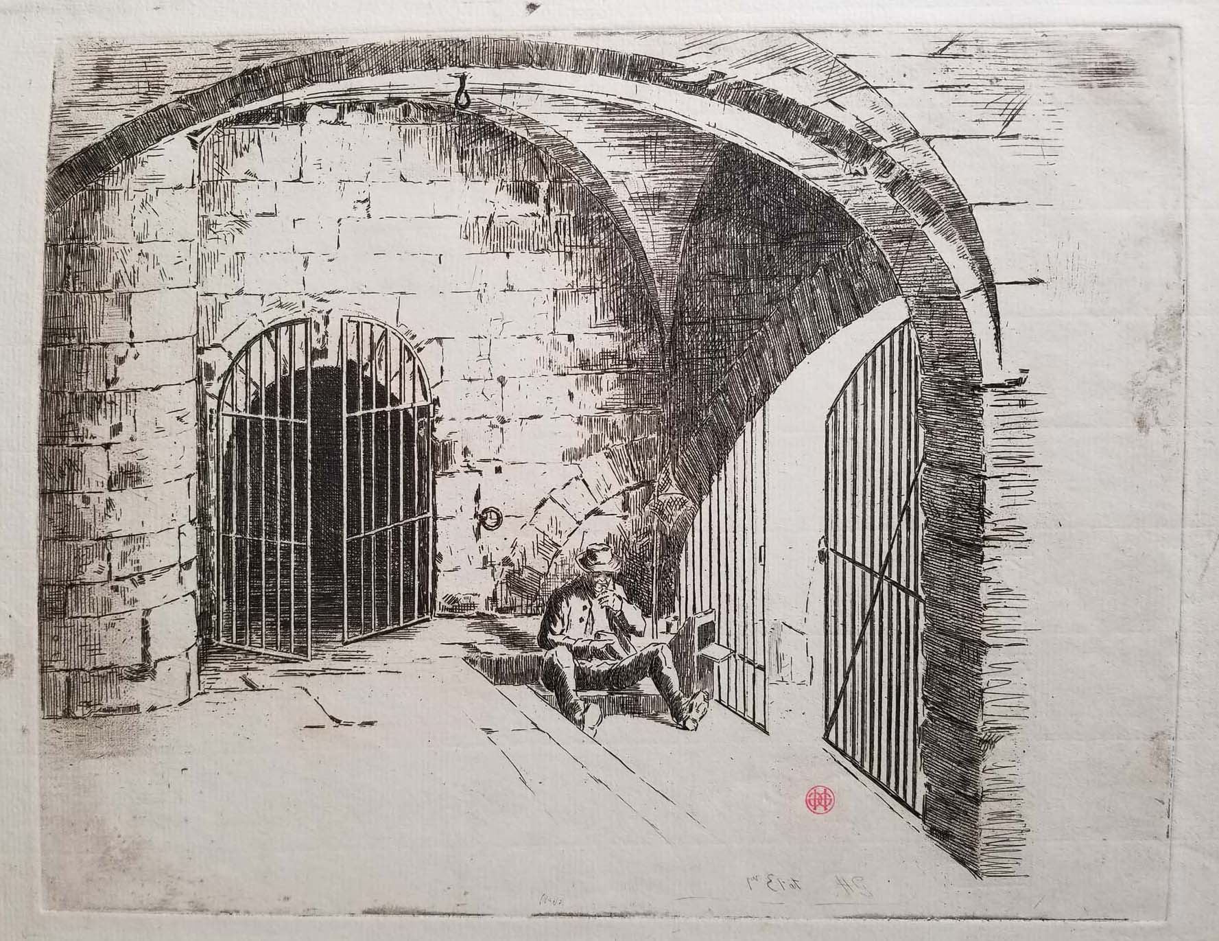 Souterrains de l'ancien Hôtel Dieu ou Cagnards, hôtel Dieu. Avant 1888.