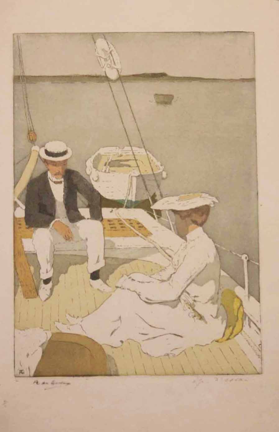 Yachting (A bord la passagère). 1913.