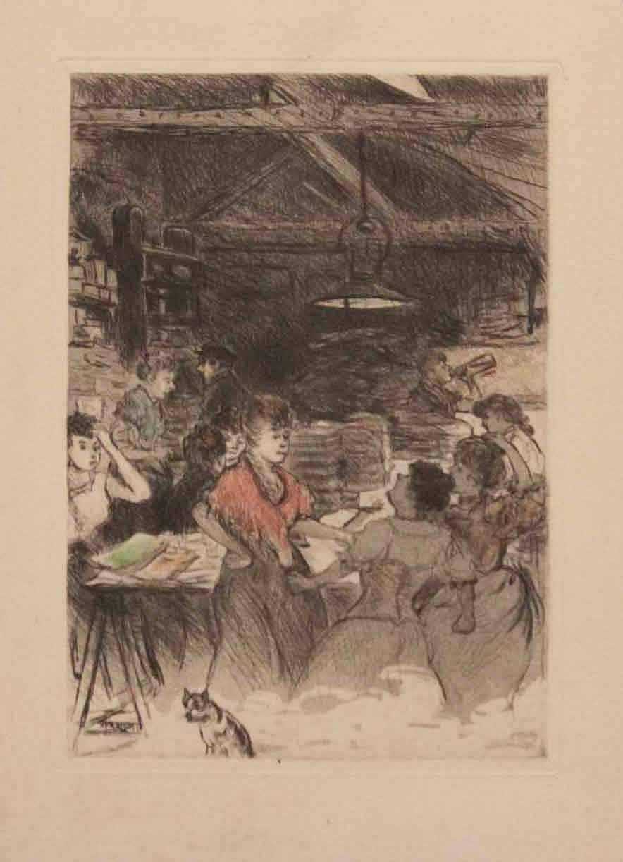 Les Brocheuses. Frontispice pour