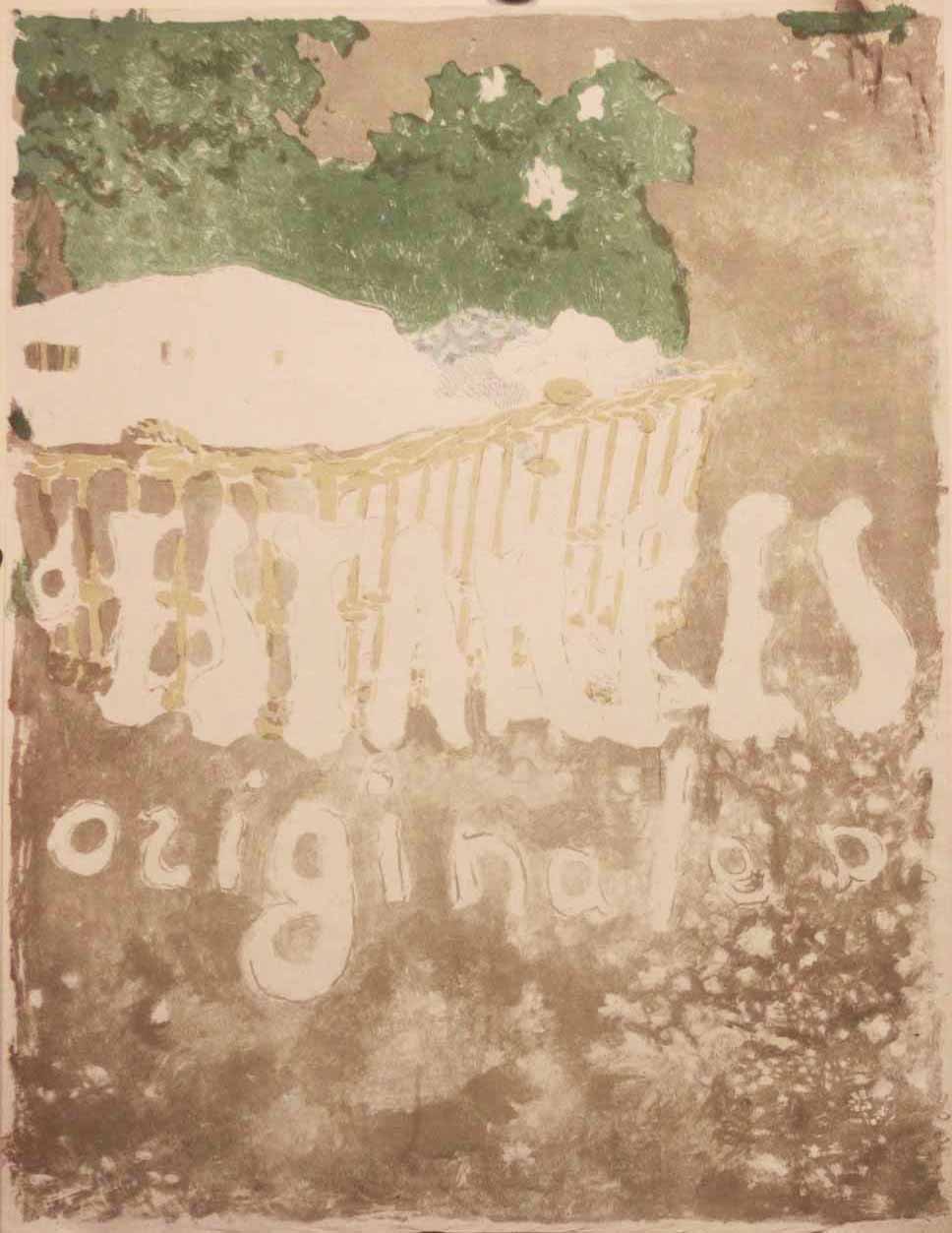 Projet de Couverture pour un Album d'Estampes.  Vers 1899.