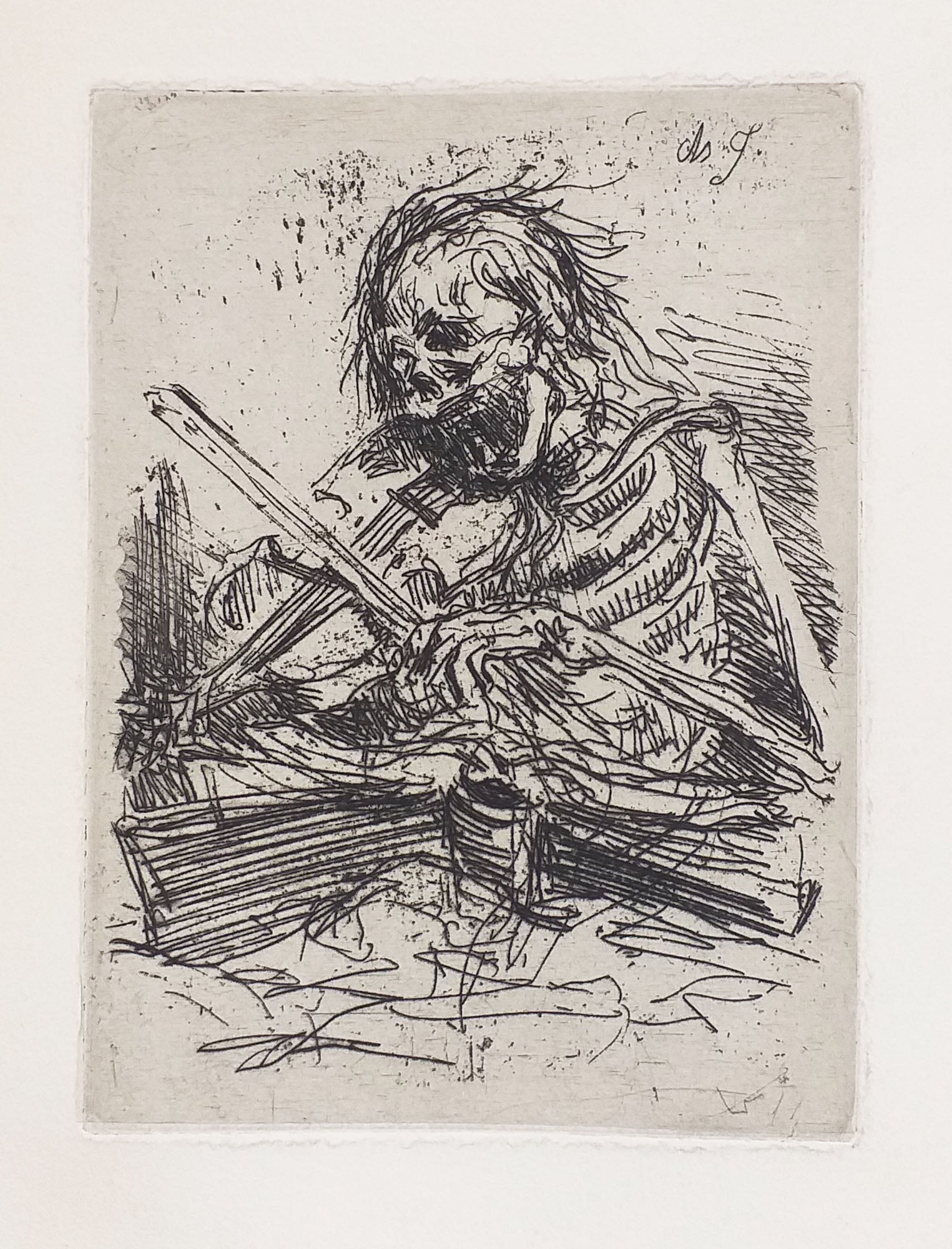 La Mort jouant du violon. 1846.
