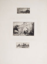 Charger l'image dans la galerie, Paysage de rivière, 1844. Toit à porcs, 1846. L'étang gelé (petite planche), 1845.