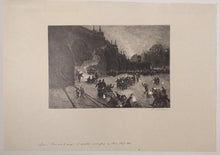 Charger l'image dans la galerie, Le réveillon sur la glace au Pont-Neuf. Paris sous la neige. 1880.