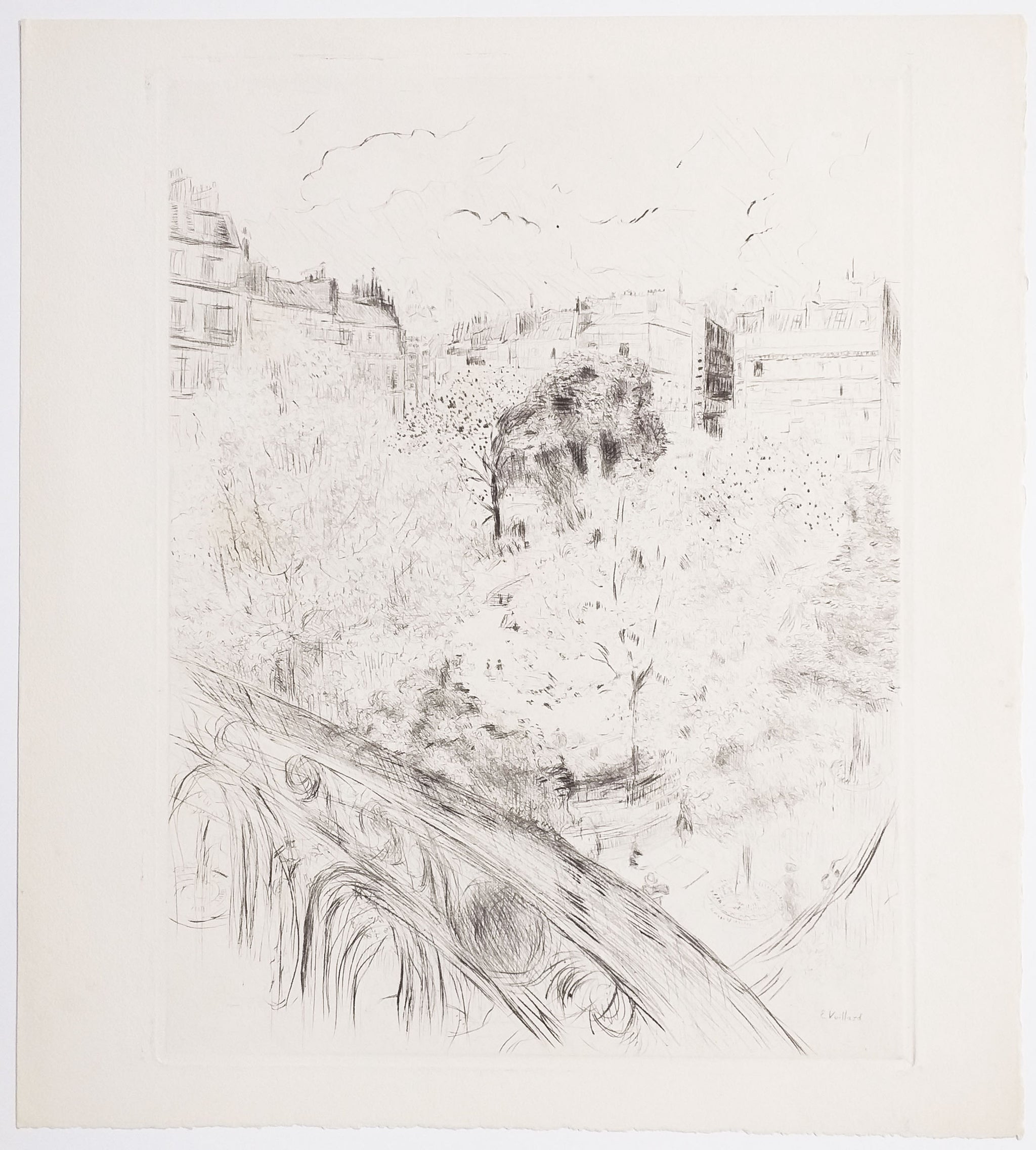 Le Square Vintimille (Paris).  1937.