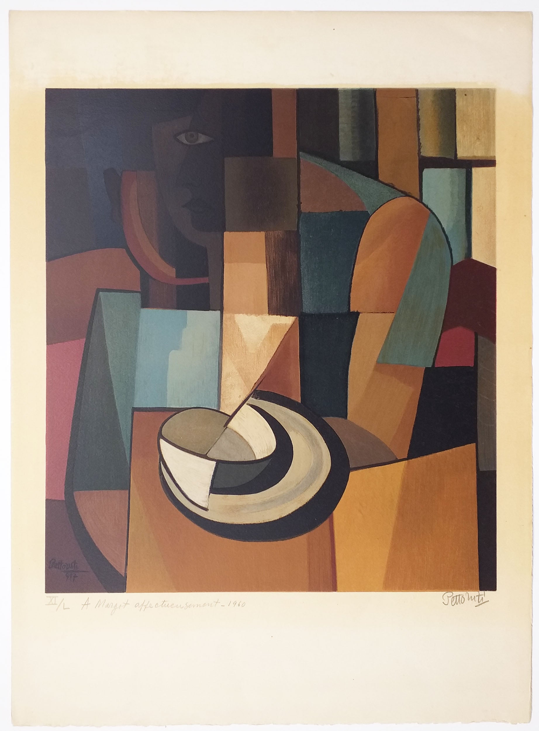 Femme au café. 1917.