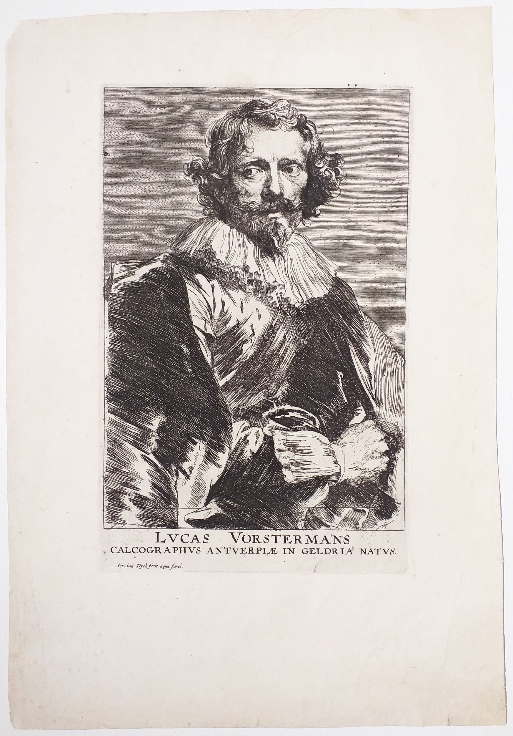 Portrait de Lucas Vorsterman dit le Vieux, graveur (1595†1675).  c.1634-1636.