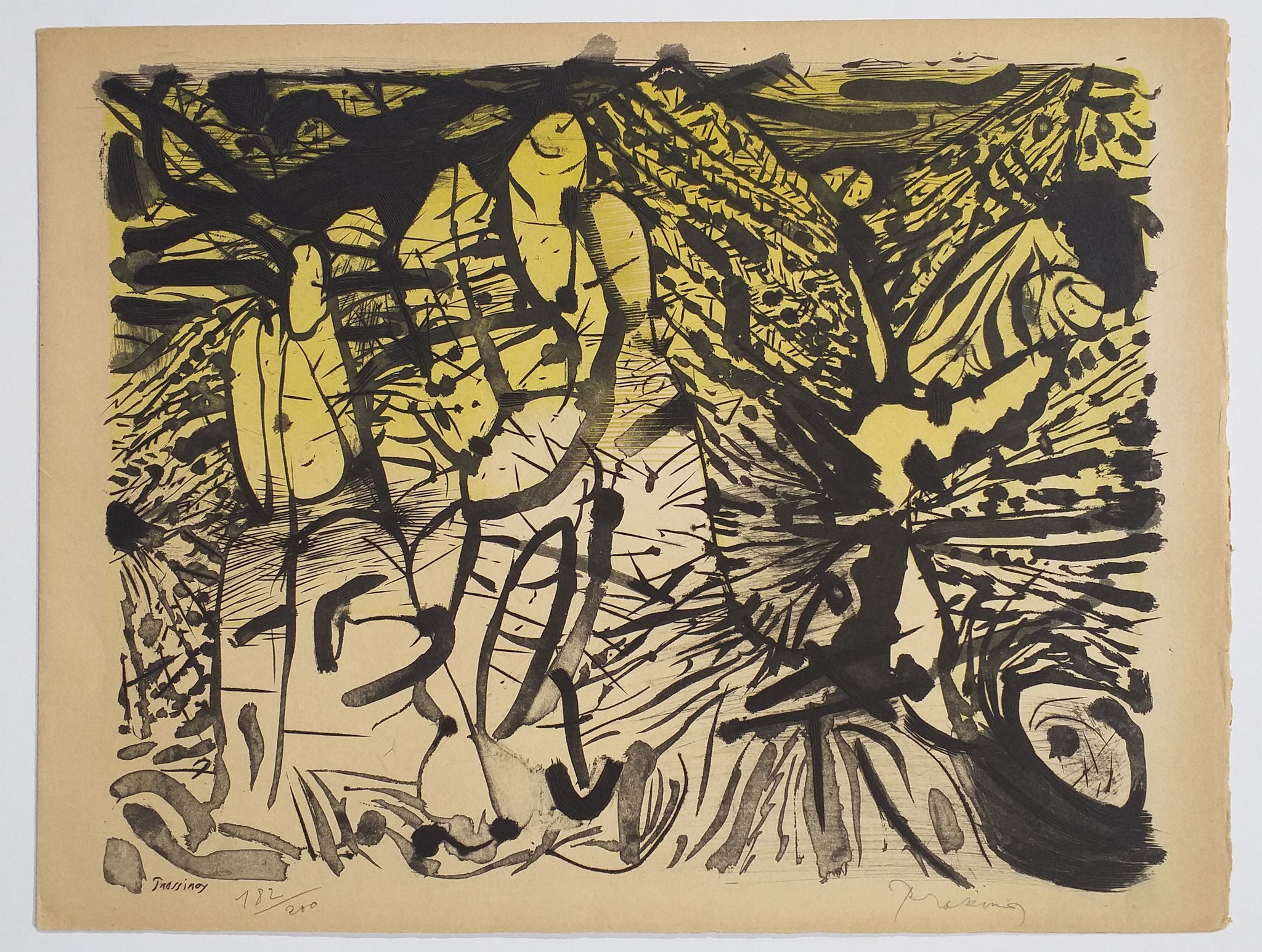 Le Vent Jaune. Catalogue des Œuvres exposées par Mario Prassinos à la Galerie de France, 3 Fbg St Honoré, Paris 8ème, du 23 octobre au 21 novembre 1953.