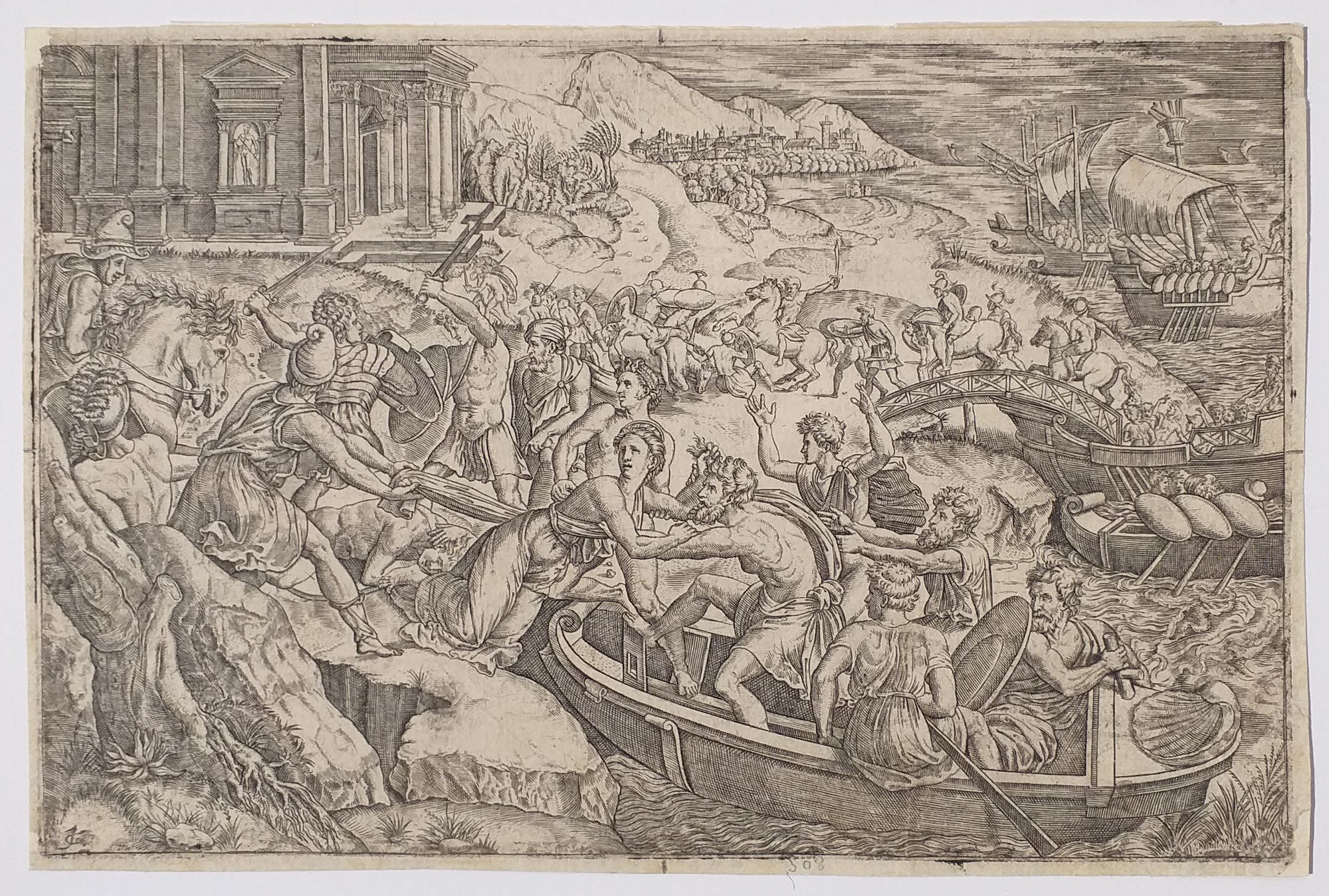 L’Enlèvement d’Hélène, d’après Raphaël.