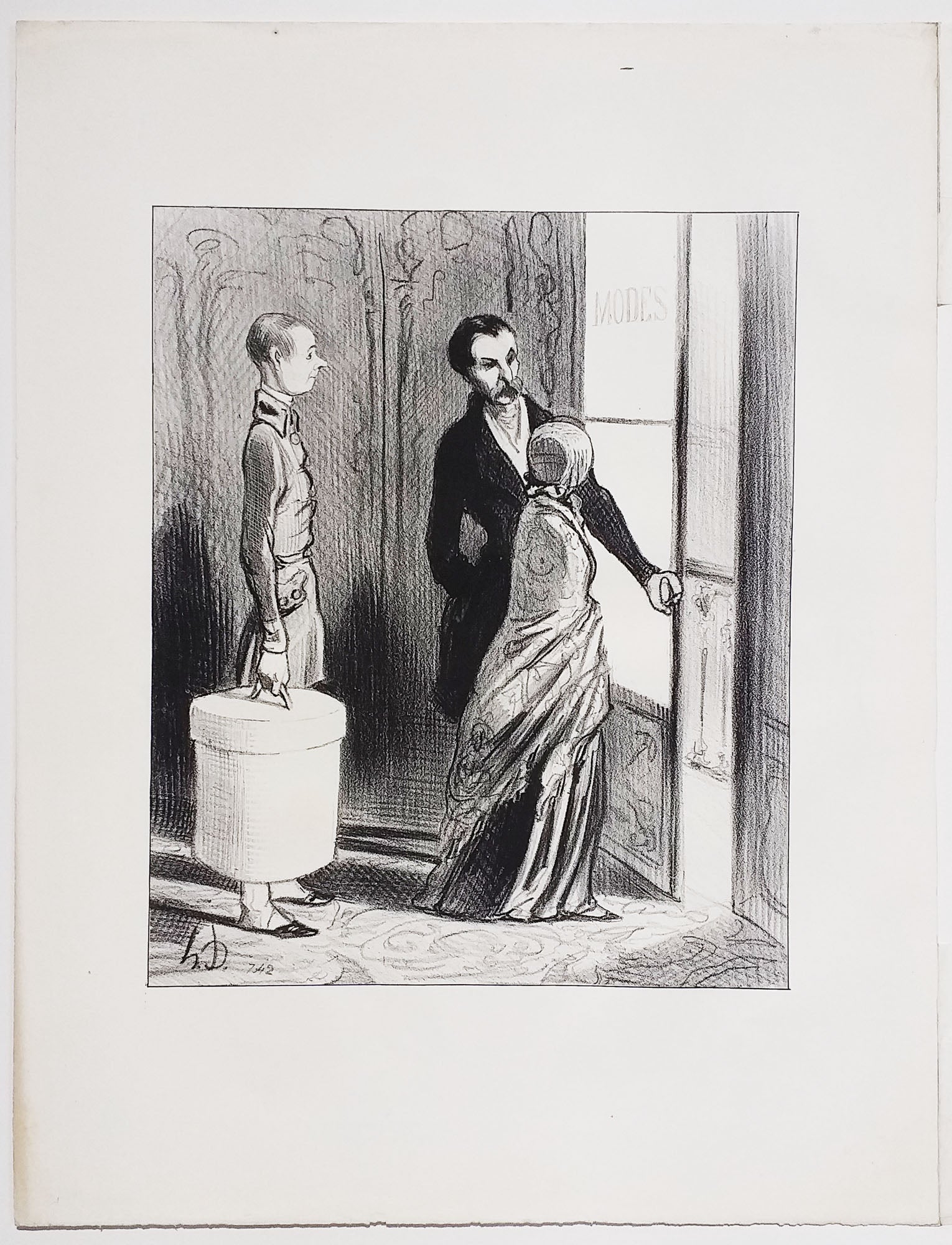 Monsieur Mimi Coquet, modiste et philantrope… (Les Philantropes du jour).  1845.