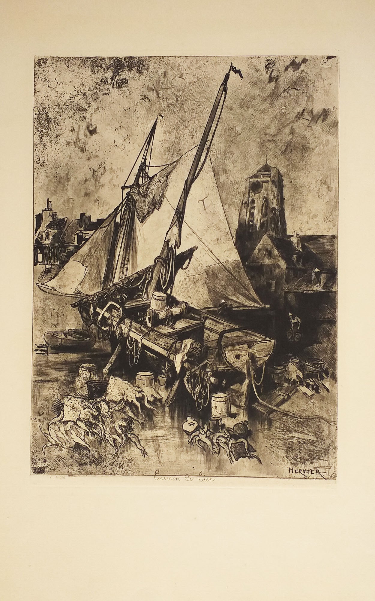 Environ de Caen.  c.1862-1864.