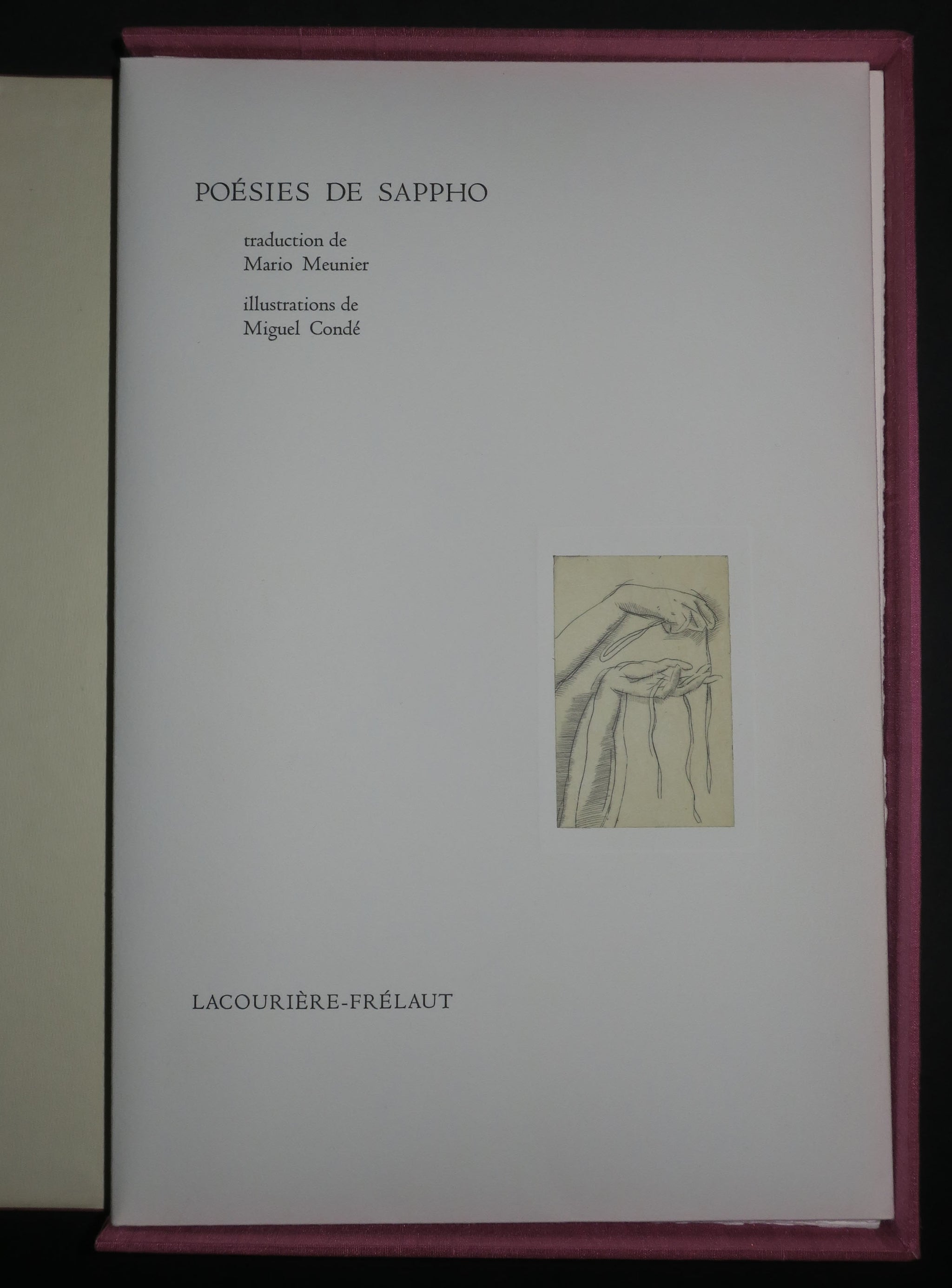 Poésies de Sappho, Paris, 1986.