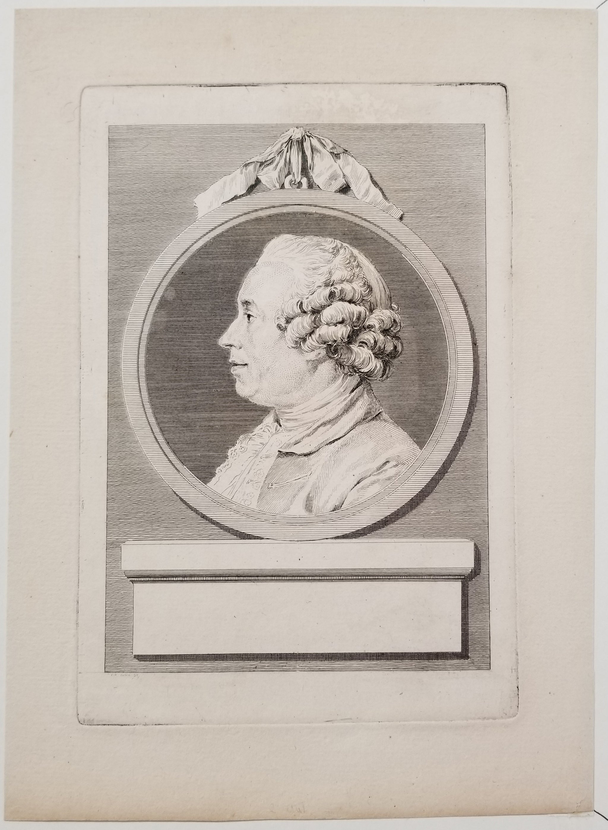 Portrait de Charles-Nicolas Cochin, graveur (Paris 1715 † 1790).   Vers 1771.